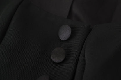 Dolce & Gabbana Black Slim Fit Long Sleeves Snap Jacket by Dolce & Gabbana