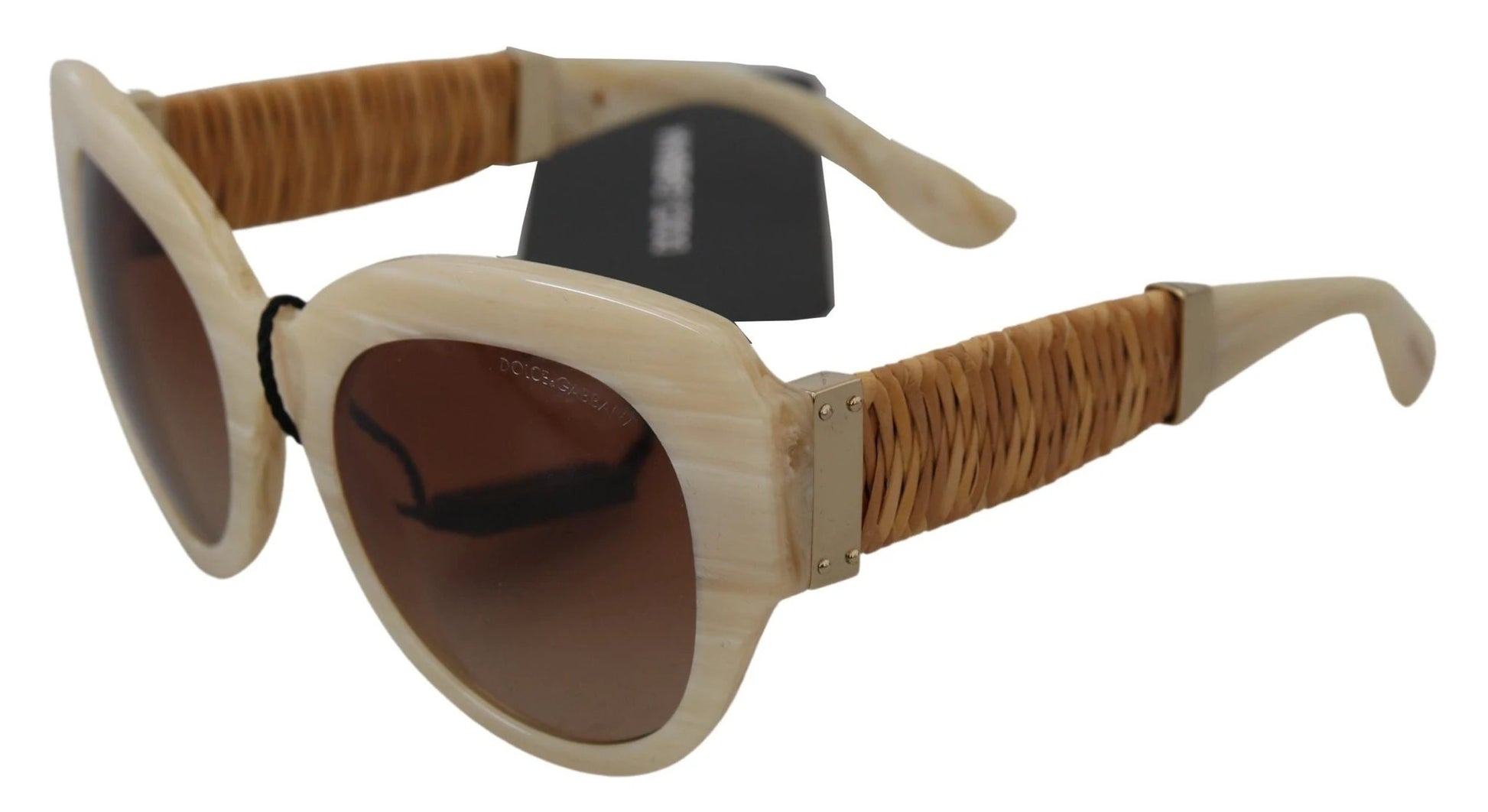 Dolce & Gabbana Beige Acetate Full Rim Brown Lense DG4294 Sunglasses by Dolce & Gabbana