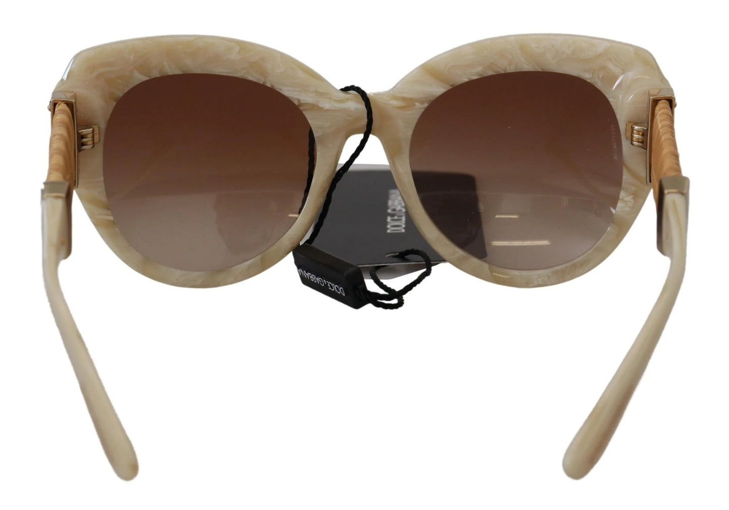 Dolce & Gabbana Beige Acetate Full Rim Brown Lense DG4294 Sunglasses by Dolce & Gabbana