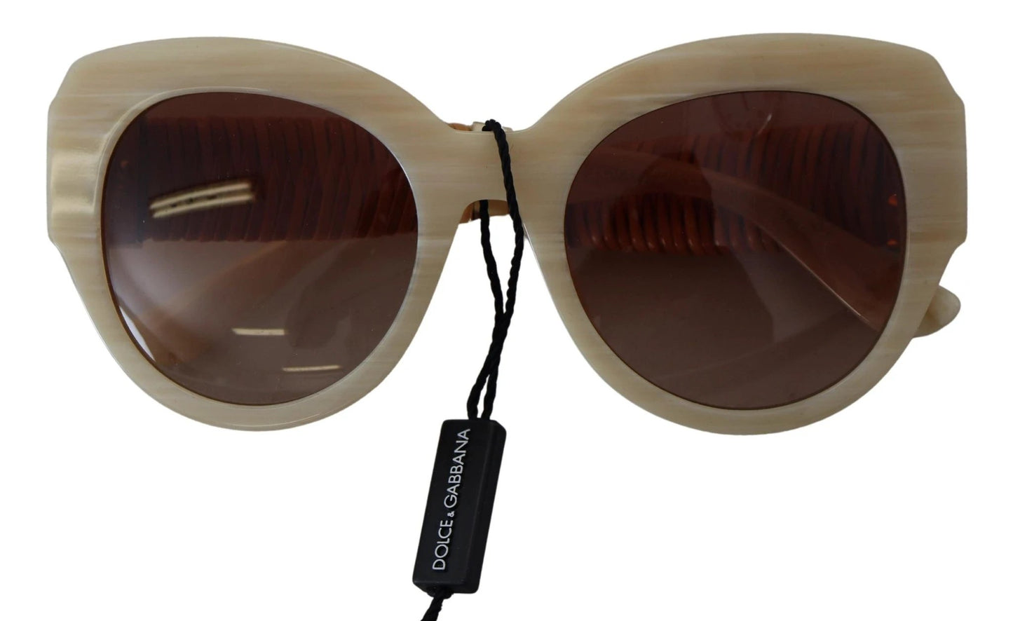 Dolce & Gabbana Beige Acetate Full Rim Brown Lense DG4294 Sunglasses by Dolce & Gabbana
