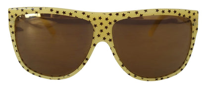 Dolce & Gabbana Yellow Stars Acetate Square Shades DG4125 Sunglasses by Dolce & Gabbana