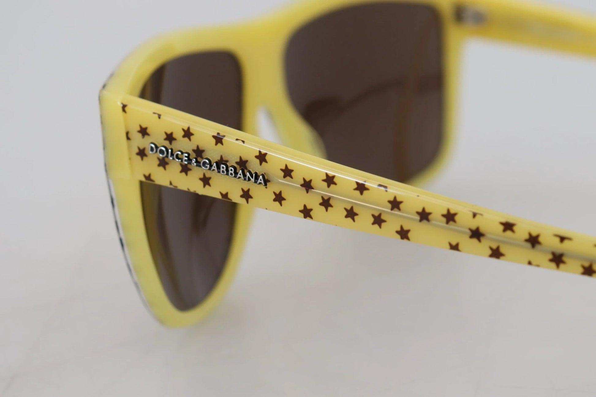 Dolce & Gabbana Yellow Stars Acetate Square Shades DG4125 Sunglasses by Dolce & Gabbana