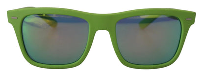 Dolce & Gabbana Green Rubber Full Rim Frame Shades DG6095 Acid Sunglasses by Dolce & Gabbana