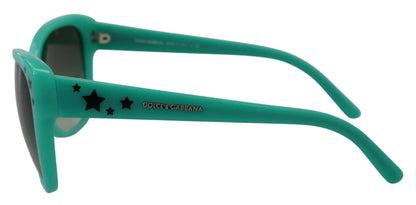 Dolce & Gabbana Green Stars Acetate Square Shades DG4124 Sunglasses by Dolce & Gabbana