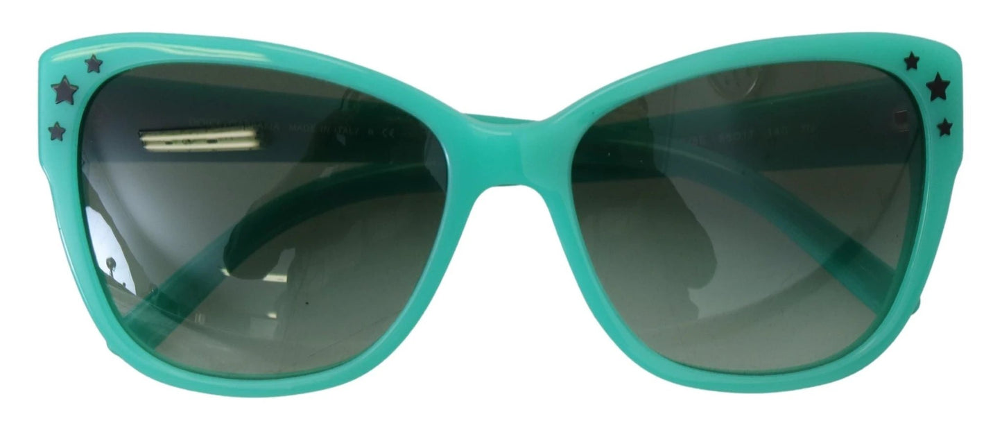 Dolce & Gabbana Green Stars Acetate Square Shades DG4124 Sunglasses by Dolce & Gabbana