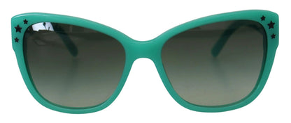 Dolce & Gabbana Green Stars Acetate Square Shades DG4124 Sunglasses by Dolce & Gabbana