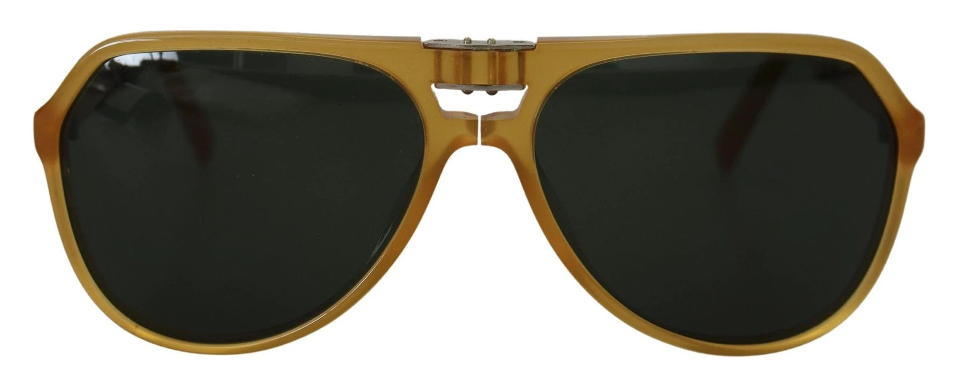 Dolce & Gabbana Yellow Acetate Black Lens Aviator DG4196 Sunglasses by Dolce & Gabbana