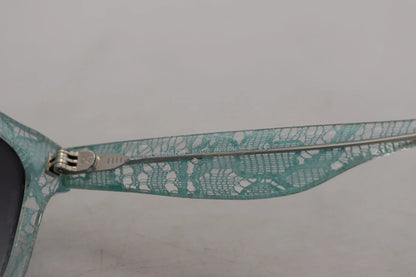 Dolce & Gabbana Blue Lace Acetate Crystal Round DG4190 Sunglasses by Dolce & Gabbana
