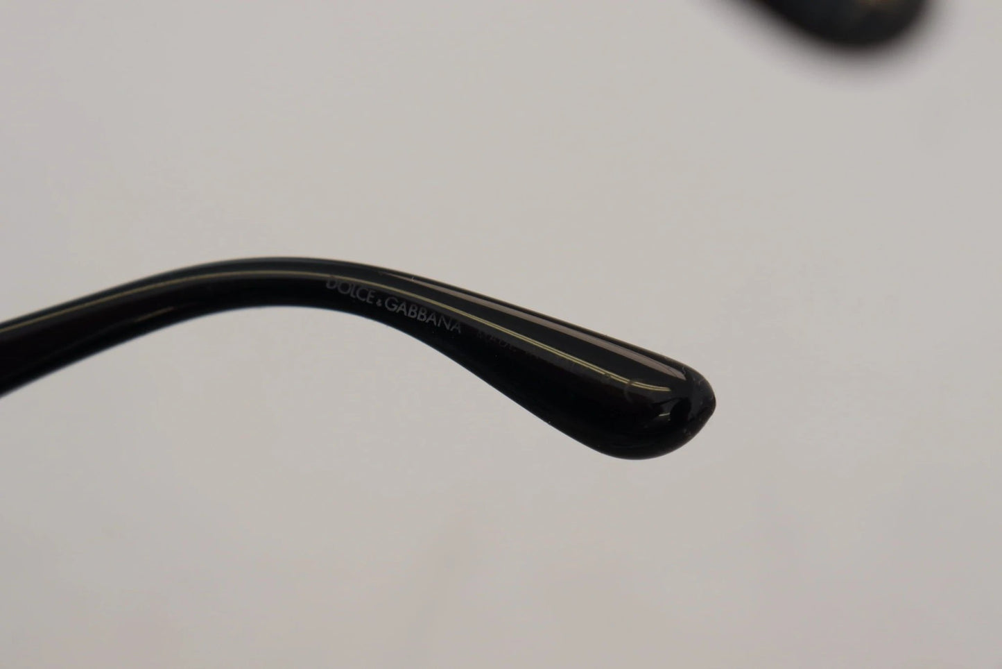 Dolce & Gabbana Black Gold Sequin Butterfly Polarized DG4326 Sunglasses by Dolce & Gabbana