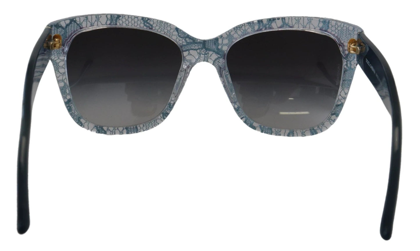 Dolce & Gabbana Blue Lace Acetate Rectangle Shades DG4226 Sunglasses by Dolce & Gabbana