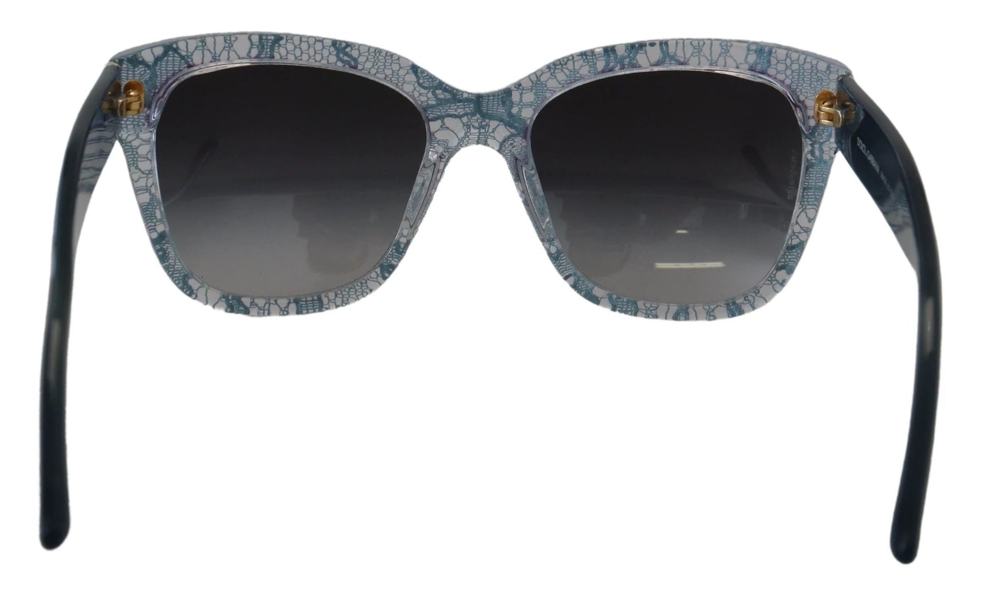 Dolce & Gabbana Blue Lace Acetate Rectangle Shades DG4226 Sunglasses by Dolce & Gabbana