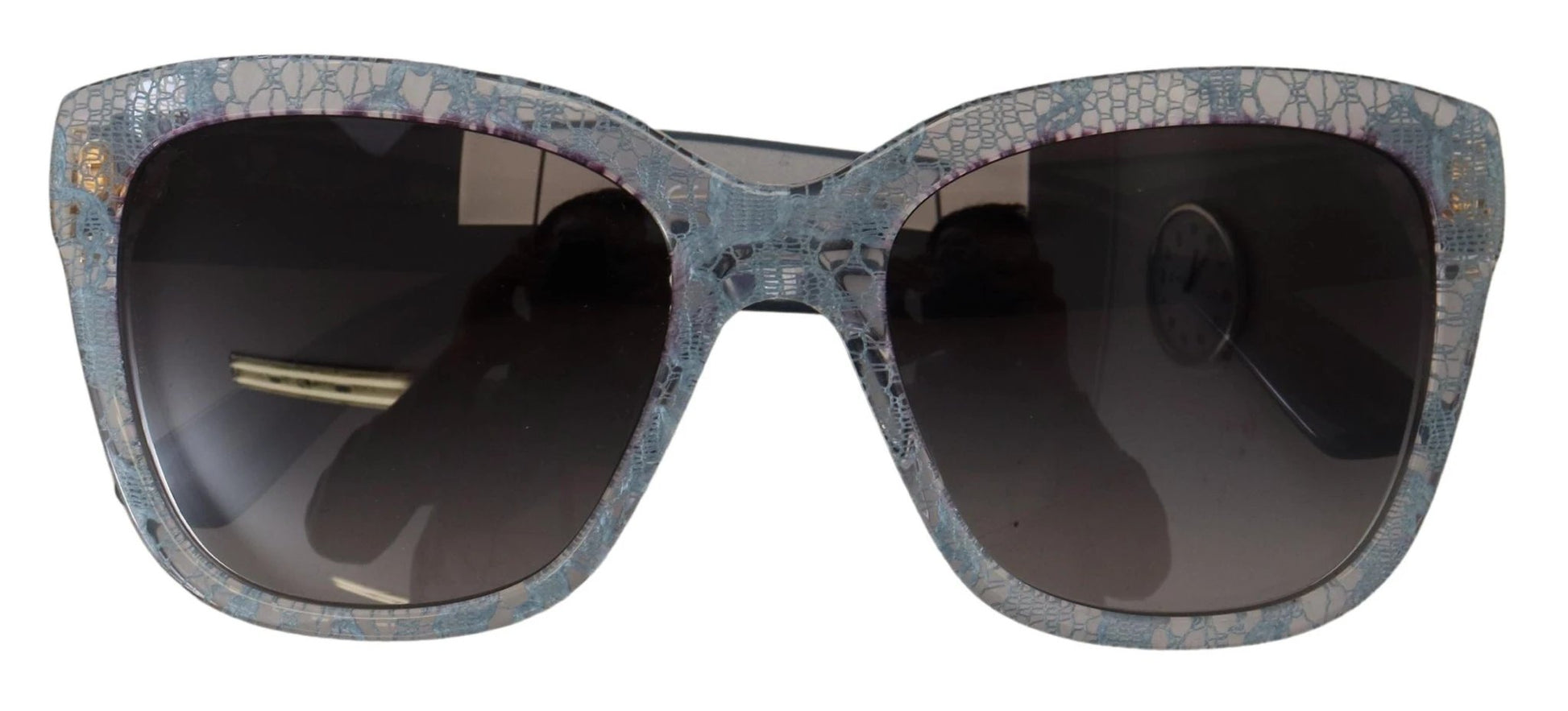 Dolce & Gabbana Blue Lace Acetate Rectangle Shades DG4226 Sunglasses by Dolce & Gabbana
