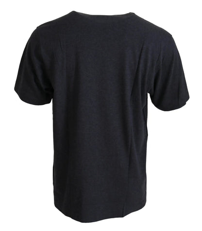 Dolce & Gabbana Gray Crewneck Cotton Short Sleeve T-shirt by Dolce & Gabbana