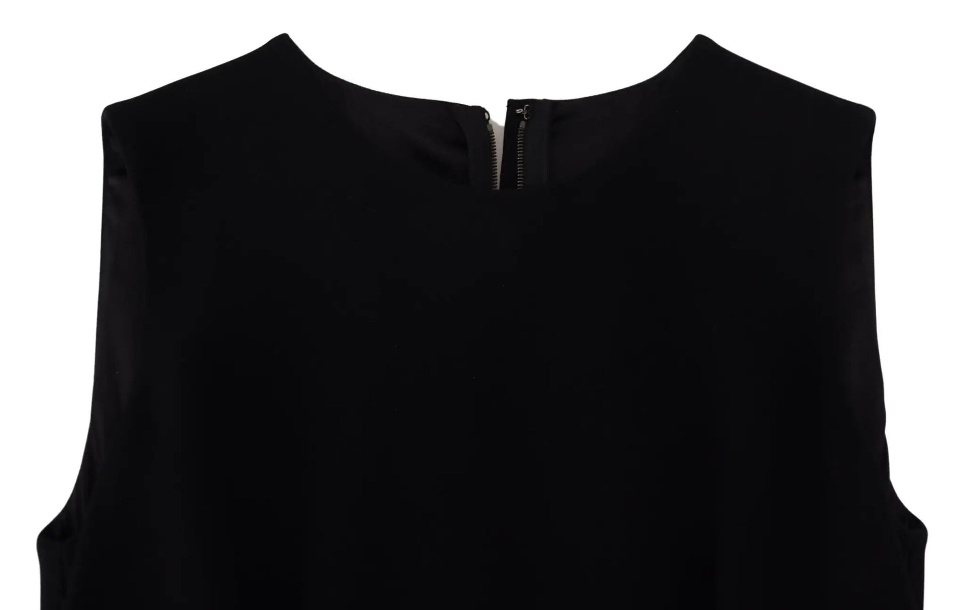 Dolce & Gabbana Black Dress Sheath Flare Viscose Dress by Dolce & Gabbana