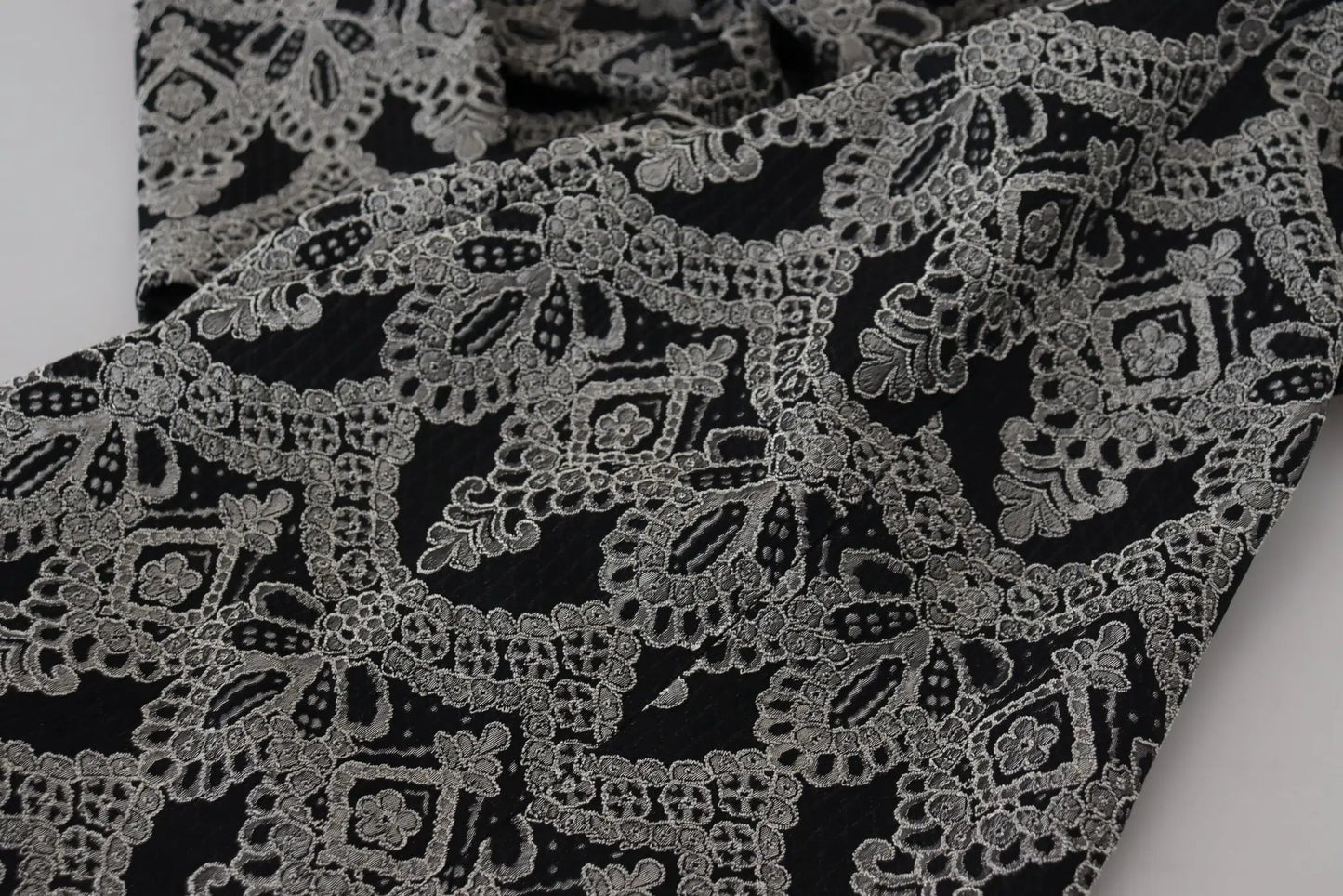 Dolce & Gabbana Black Gray Jacquard Sheath Bodycon Dress by Dolce & Gabbana