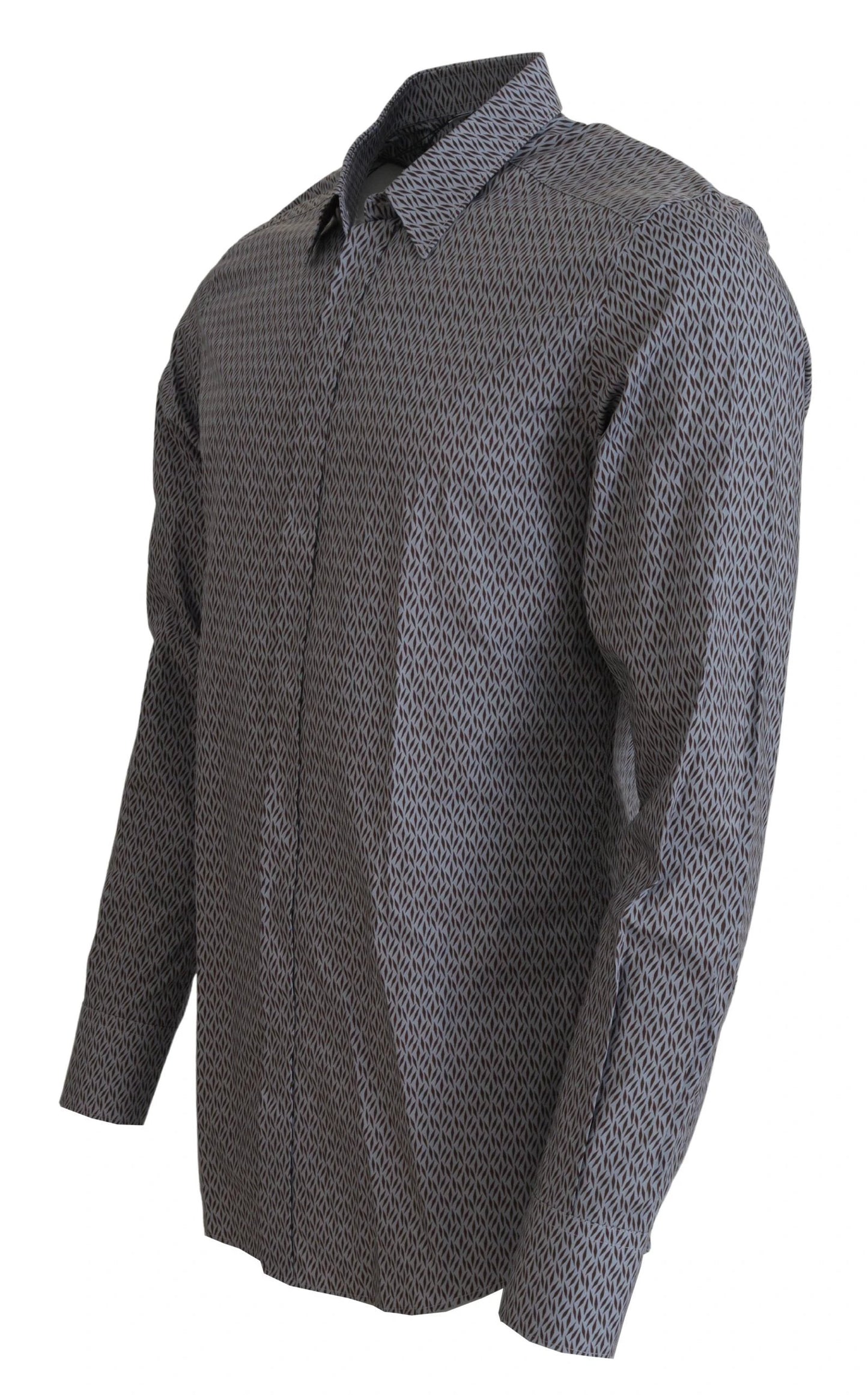 Dolce & Gabbana Gray Brown GOLD Slim Fit Dress Formal Shirt by Dolce & Gabbana