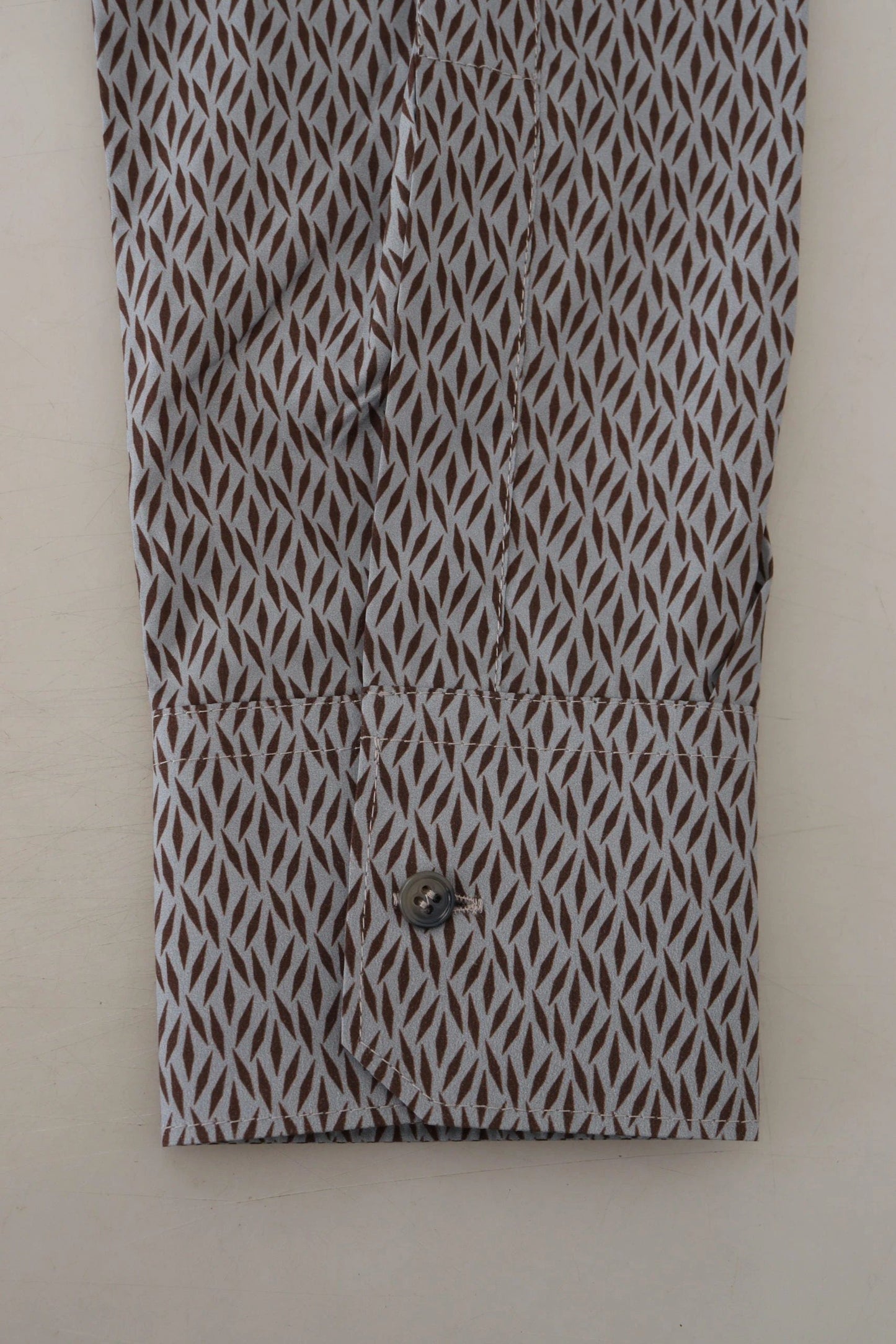 Dolce & Gabbana Gray Brown GOLD Slim Fit Dress Formal Shirt by Dolce & Gabbana