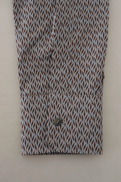 Dolce & Gabbana Gray Brown GOLD Slim Fit Dress Formal Shirt by Dolce & Gabbana