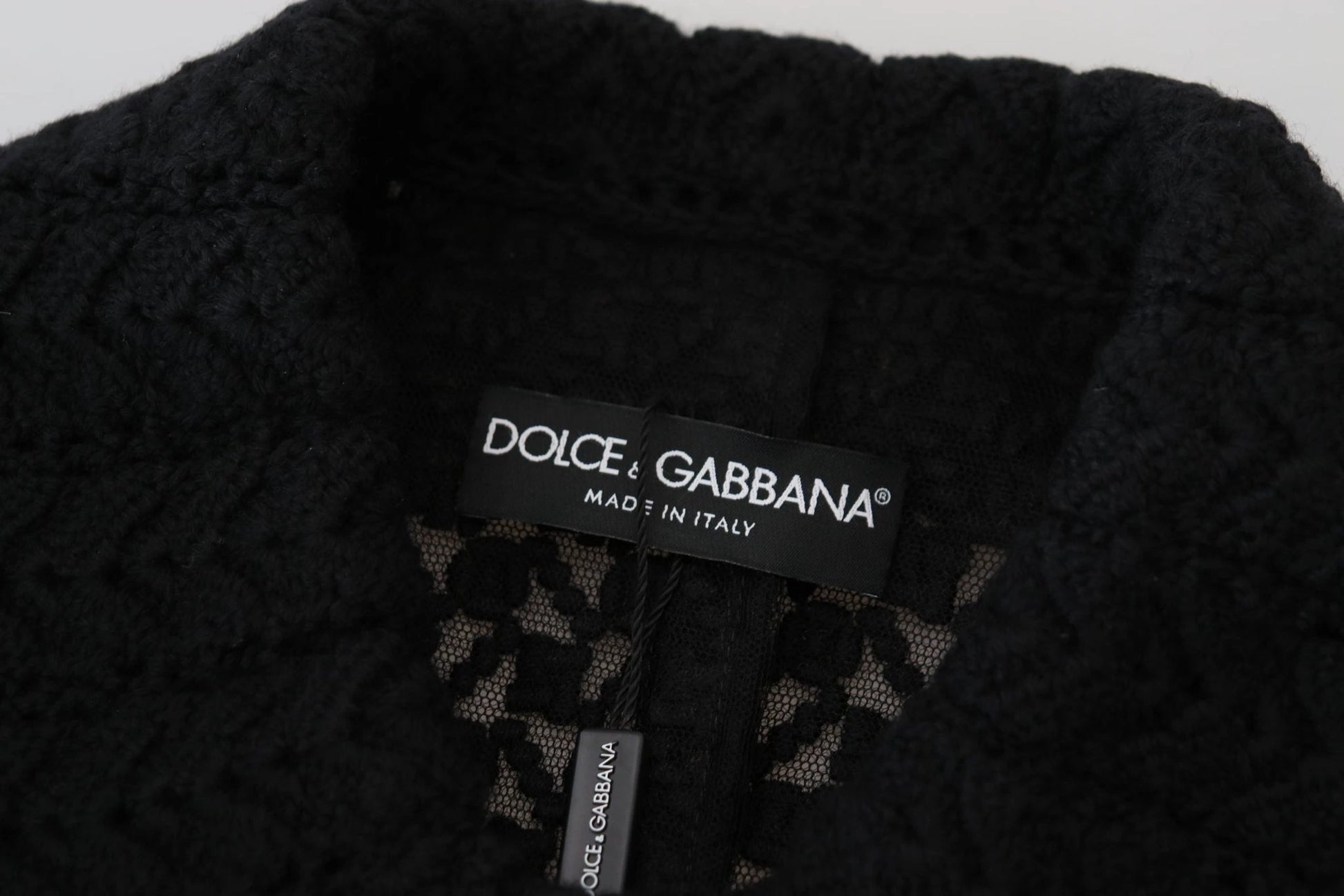 Dolce & Gabbana Black Button Down Long Blazer Cotton Jacket by Dolce & Gabbana