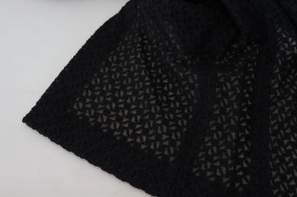 Dolce & Gabbana Black Button Down Long Blazer Cotton Jacket by Dolce & Gabbana