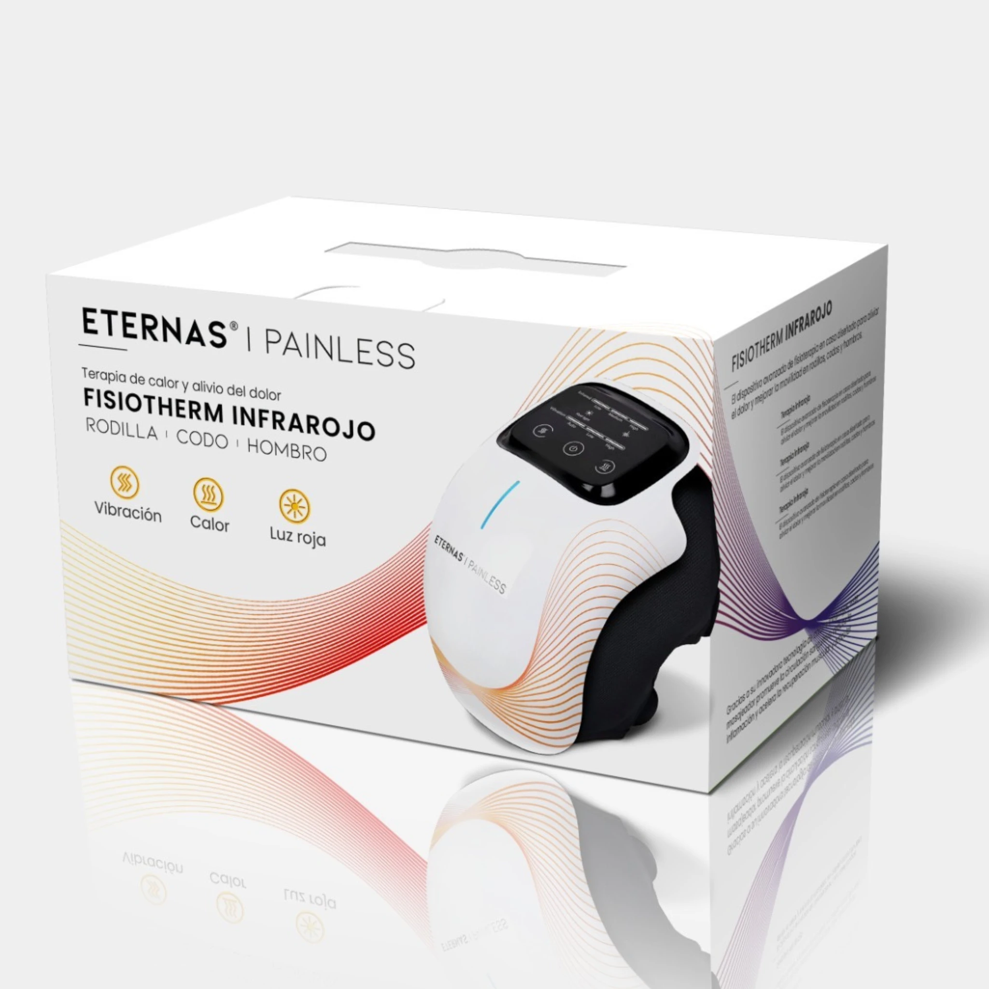 Masajeador de Rodilla Inalámbrico | Alivio del Dolor Articular por Infrarrojos, Calor, Láser y Vibración by Eternas