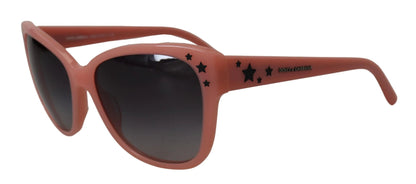 Dolce & Gabbana Pink Acetate Frame Stars Embellishment DG4124 Sunglasses by Dolce & Gabbana