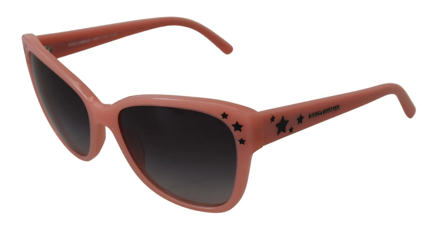 Dolce & Gabbana Pink Acetate Frame Stars Embellishment DG4124 Sunglasses by Dolce & Gabbana