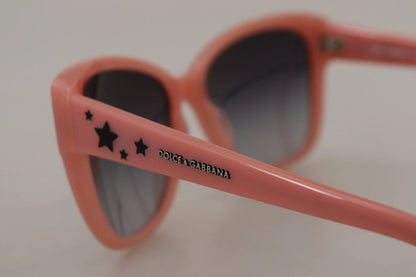 Dolce & Gabbana Pink Acetate Frame Stars Embellishment DG4124 Sunglasses by Dolce & Gabbana