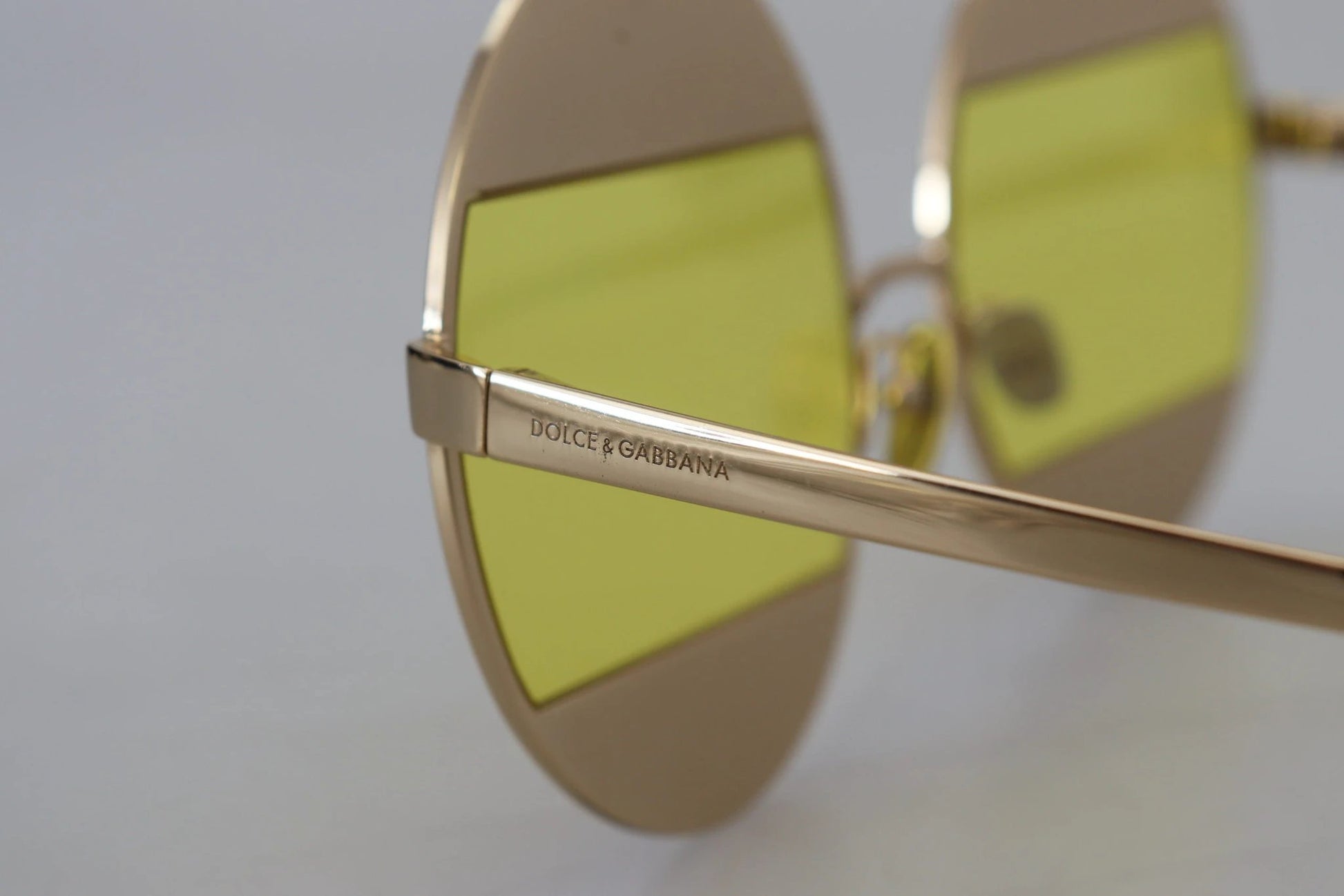 Dolce & Gabbana Gold Oval Metal Crystals Shades DG2209B Sunglasses by Dolce & Gabbana