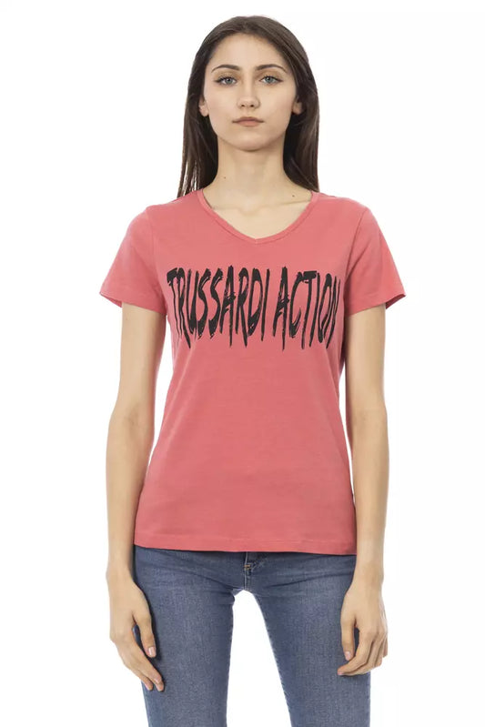 T-shirt Trussardi Action femme en coton et viscose multicolore – TR-23091