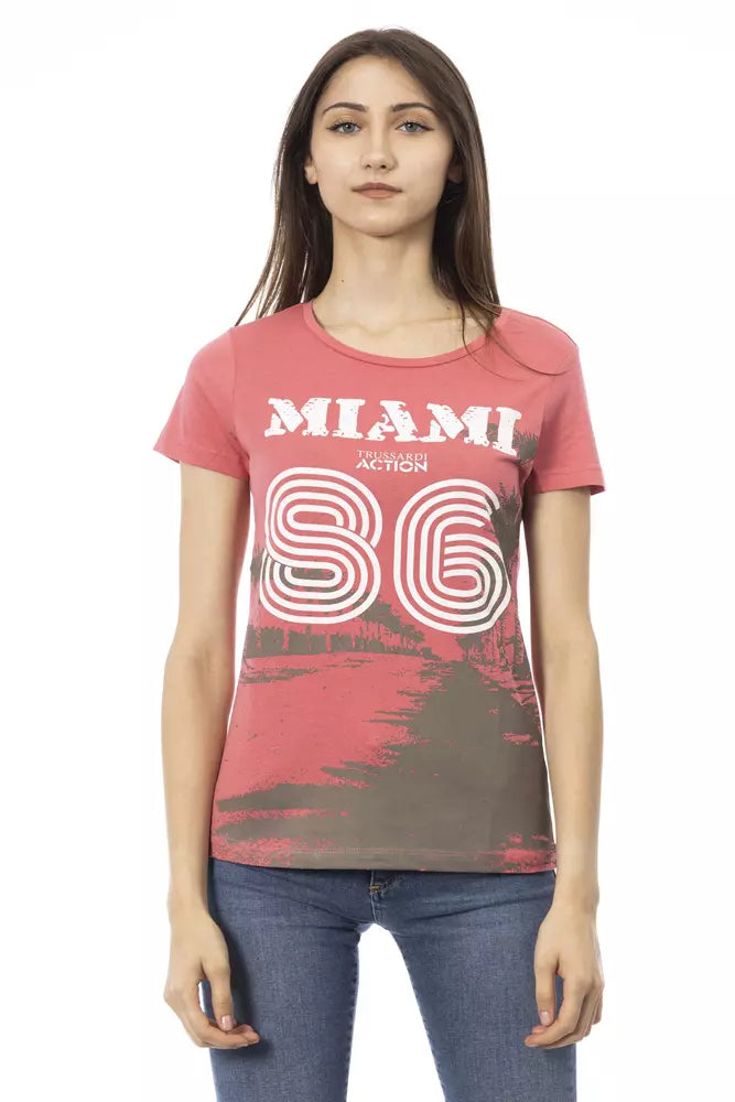 Dames T-shirt Trussardi Action van katoen en viscose in meerdere kleuren – TR-23084