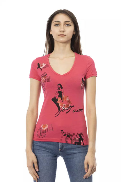 T-shirt Trussardi Action femme en coton et viscose multicolore – TR-23080