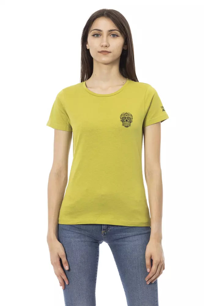 T-shirt Trussardi Action femme en coton et viscose vert – TR-23054