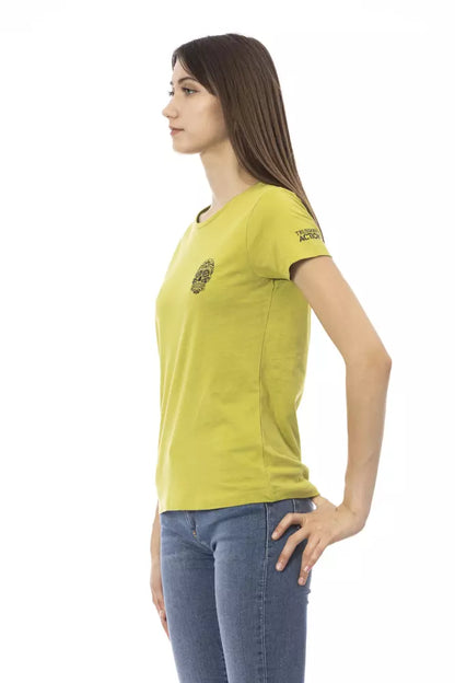 T-shirt Trussardi Action femme en coton et viscose vert – TR-23054
