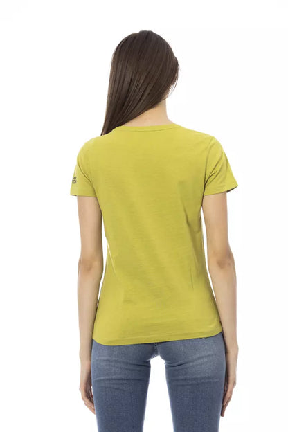T-shirt Trussardi Action femme en coton et viscose vert – TR-23054