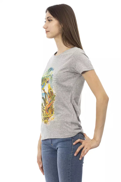 T-shirt Trussardi Action femme en coton et viscose gris – TR-23046