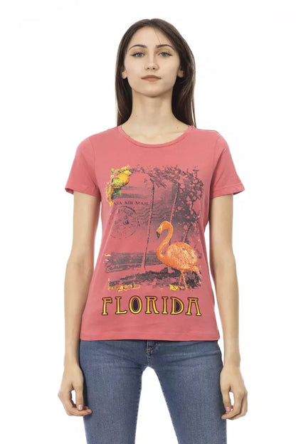 T-shirt Trussardi Action femme en coton et viscose multicolore – TR-23030