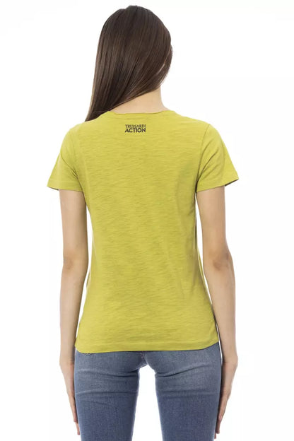 T-shirt Trussardi Action femme en coton et viscose vert – TR-23044