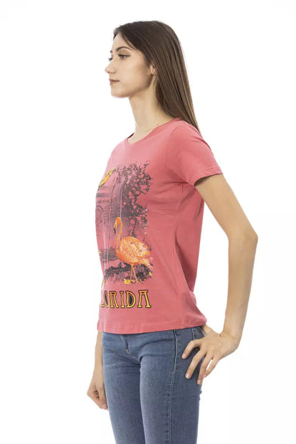 T-shirt Trussardi Action femme en coton et viscose multicolore – TR-23030