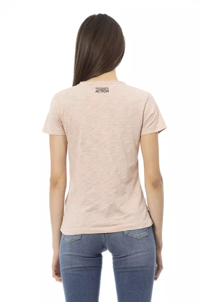 T-shirt Trussardi Action femme en coton et viscose multicolore – TR-23023