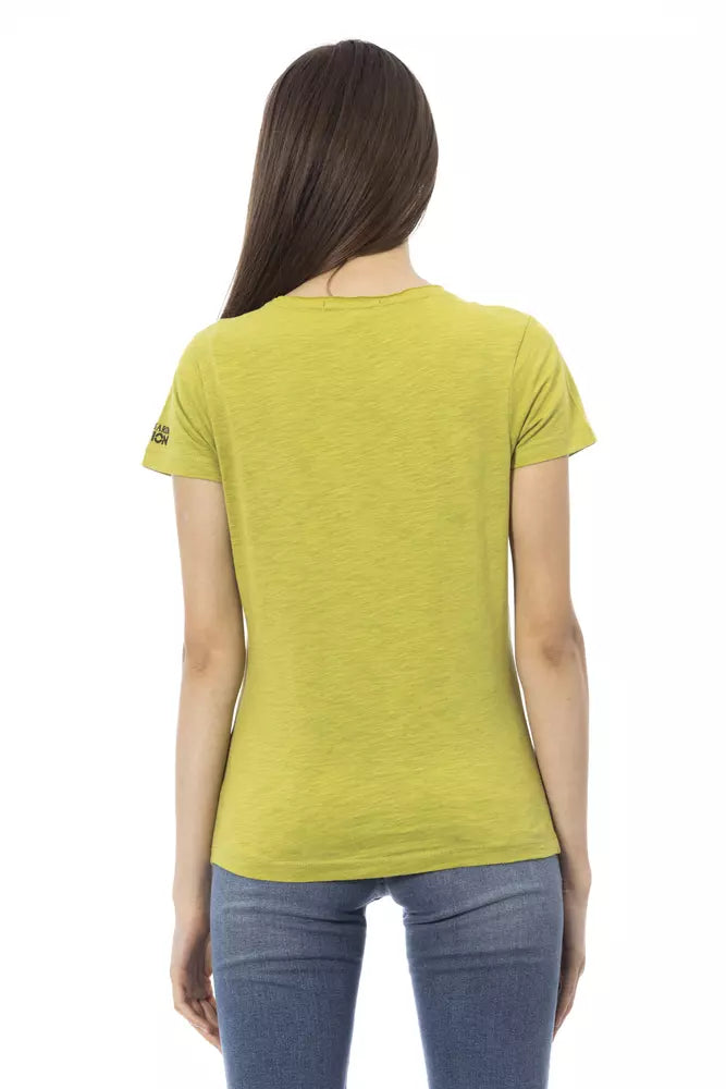 T-shirt Trussardi Action femme en coton et viscose vert – TR-23057