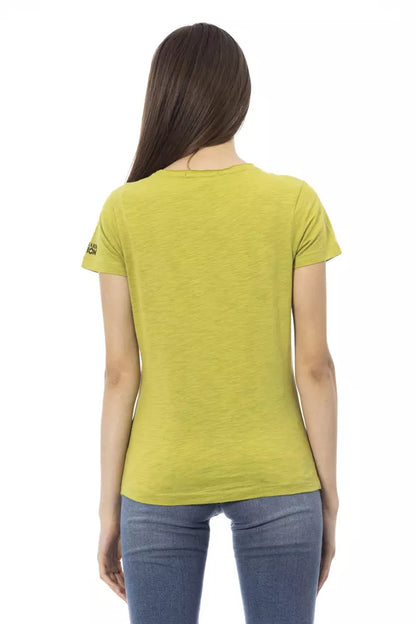 T-shirt Trussardi Action femme en coton et viscose vert – TR-23057