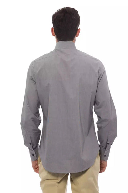 Billionaire Italian Couture Black Cotton Men Shirt by Billionaire Italian Couture