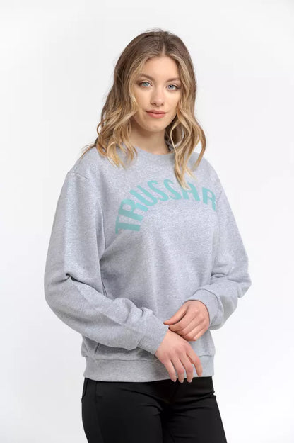 Sweat-shirt Trussardi femme en coton gris – TR-21544