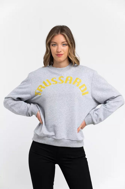 Sweat-shirt Trussardi femme en coton gris – TR-21545