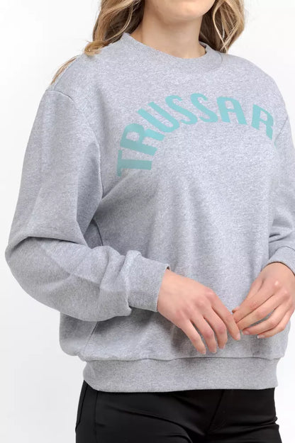 Sweat-shirt Trussardi femme en coton gris – TR-21544