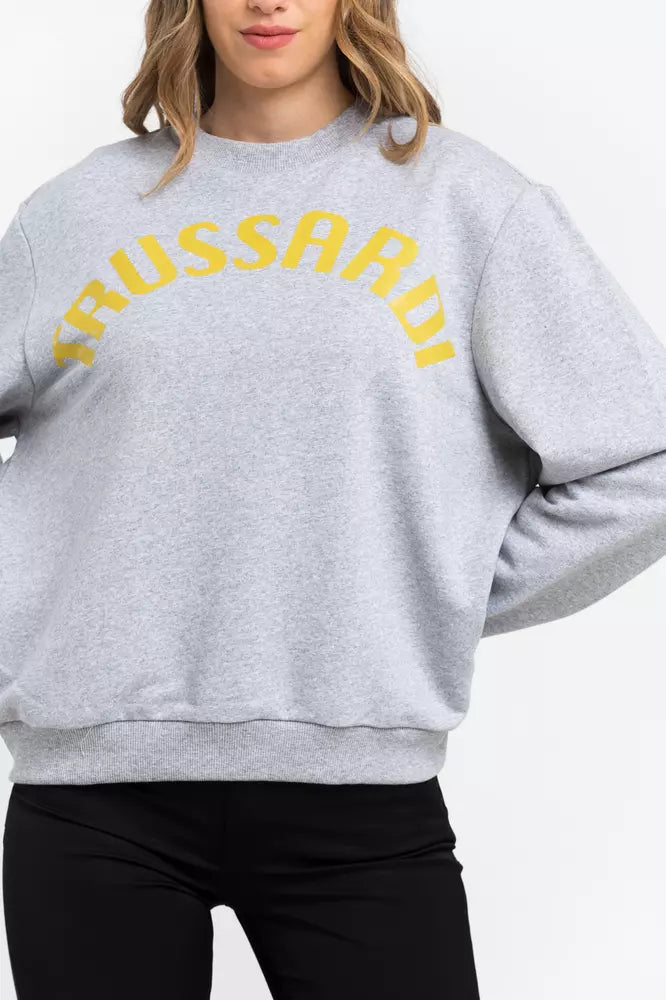 Sweat-shirt Trussardi femme en coton gris – TR-21545