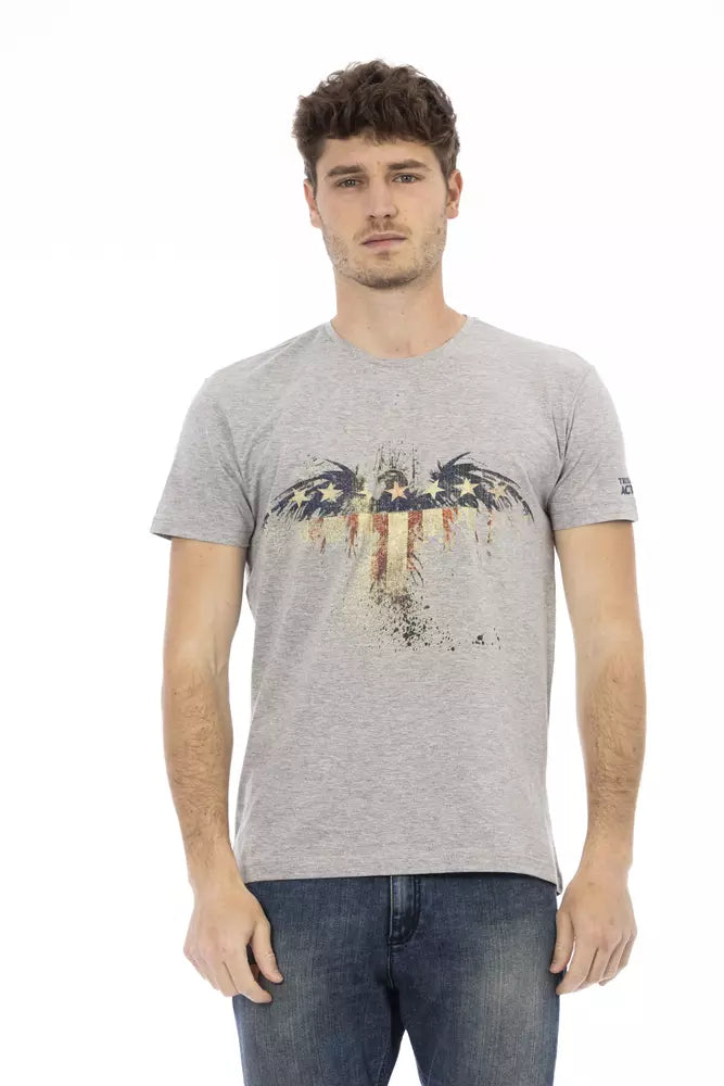 T-shirt Trussardi Action homme en coton et viscose gris – TR-22769