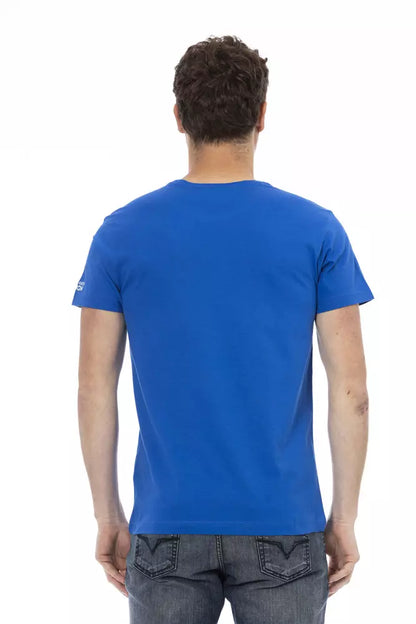 T-shirt Trussardi Action homme en coton et viscose bleu – TR-22768