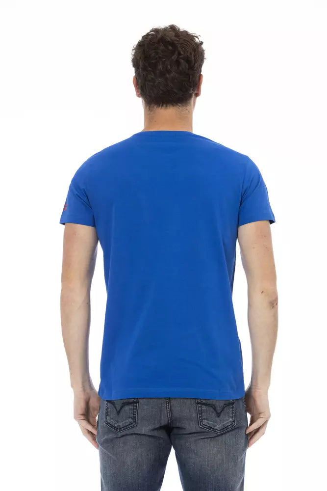 T-shirt Trussardi Action homme en coton et viscose bleu – TR-22764